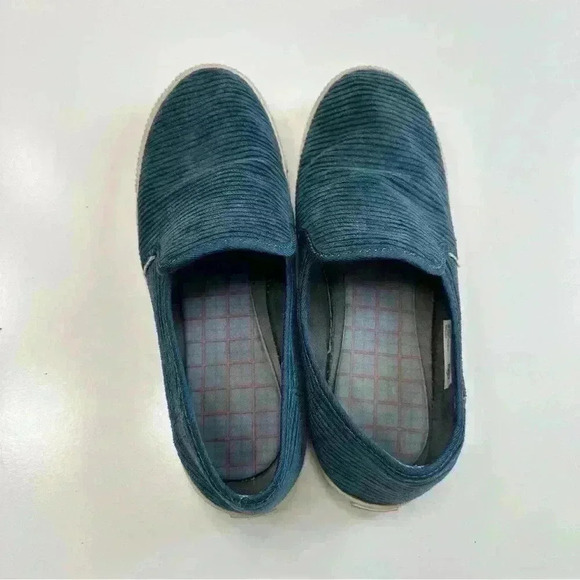 TOMS Shoes Women’s Slip On Loafers Corduroy Blue Size 6 - Picture 4 of 8